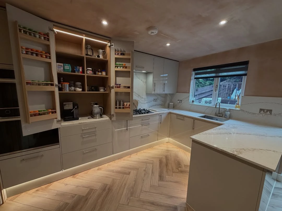 Stewart Installations modern luxury kitchen install in Glasgow scotland