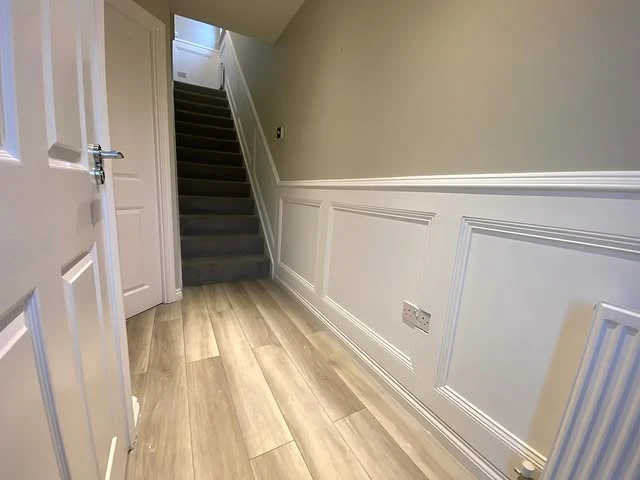 Wood Hallway Panelling in Glasgow Scotland - Stewart Installations Wood Hallway Panelling in Glasgow Scotland - Stewart Installations